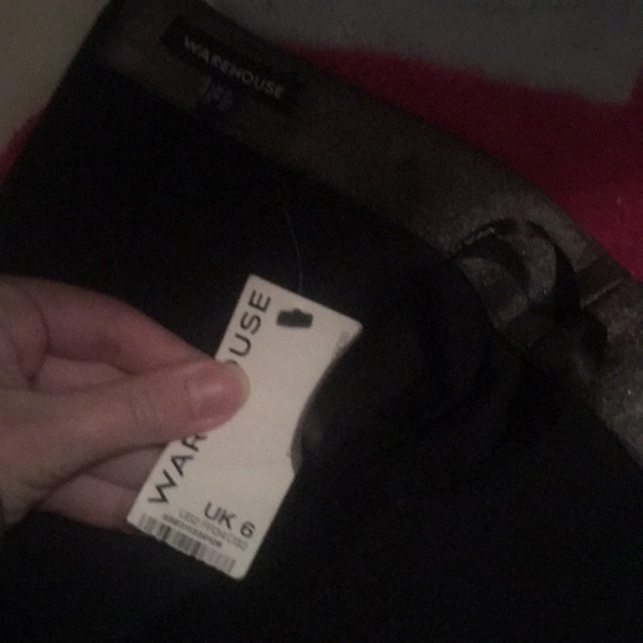 Warehouse BNWT $250 sz 2 silver tube dress ASOS - Picture 5 of 5